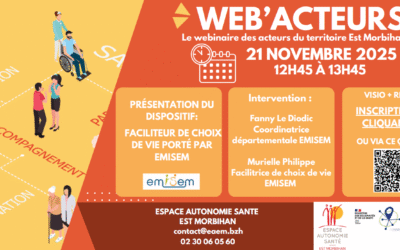 Webinaire : dispositif « faciliteur de choix de vie » – vendredi 21 novembre de 12h45 à 13h45