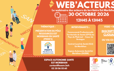 Webinaire Présentation du Pôle Ressources Est Morbihan en Santé (PREM’S) – Vendredi 30 octobre